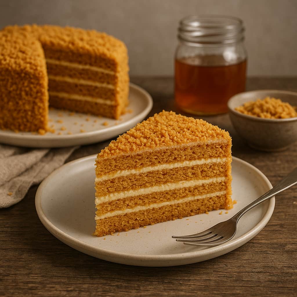 Przepis na pyszny miodownik bezglutenowy