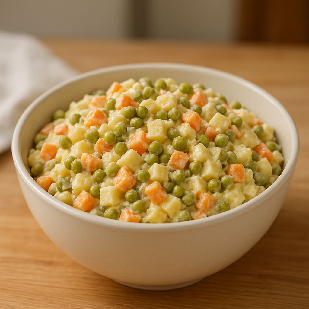 Przepis na tradycyjną sałatkę jarzynową bezglutenową