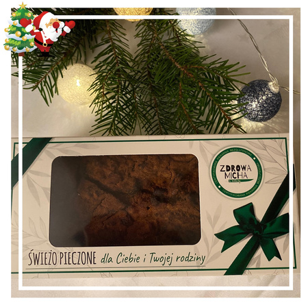 Bezglutenowy i wegański keks foremka 480g BEZ DODATKU CUKRU