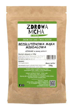 Mąka migdałowa, bezglutenowa 150g
