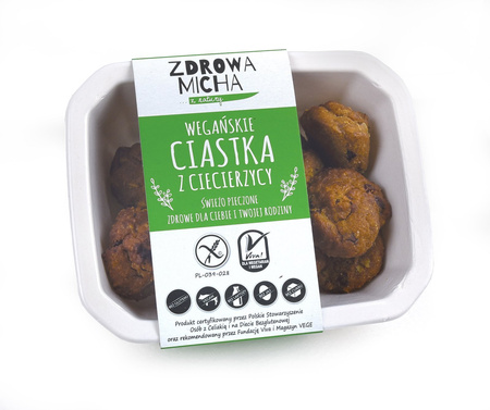 Bezglutenowe i wegańskie ciastka z ciecierzycy 140g