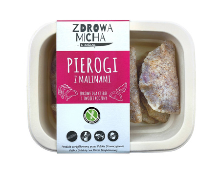 Bezglutenowe pierogi z malinami 200g (a)