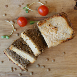 Bezglutenowy i wegański pasztet z zielonej soczewicy  240g NA ŚWIĘTA