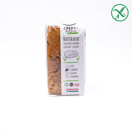 Bezglutenowy chleb 600g z ZIARNAMI