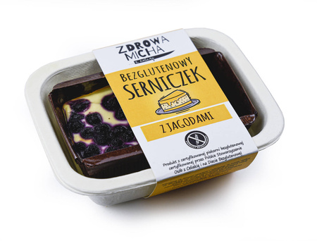 Bezglutenowy serniczek z jagodami 210g