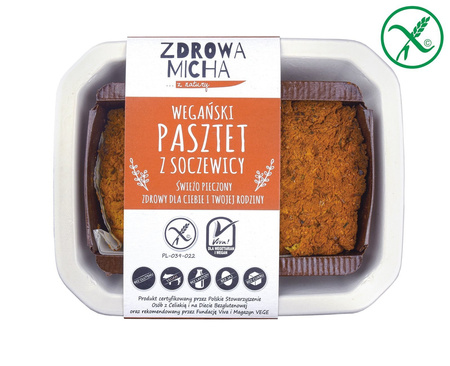 Bezglutenowy i wegański pasztet z soczewicy 200g (a)
