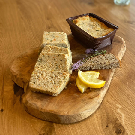 Bezglutenowy pasztet z pieczonego pstrąga 250g