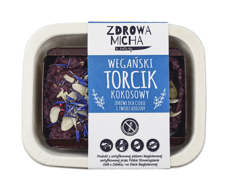 Bezglutenowy wegański torcik kokosowy 200g