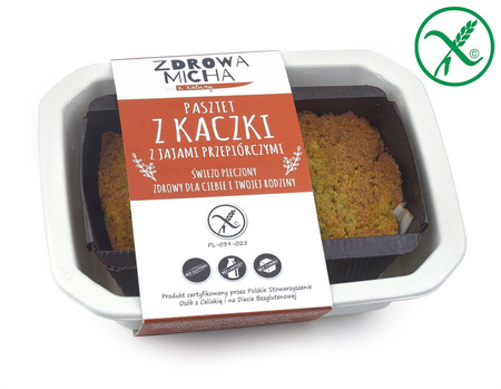 Bezglutenowy pasztet z kaczki z jajmi przepiór. 200g