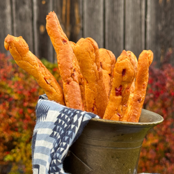 Bezglutenowe paluchy z ostrą papryką  100g BEZ DODATKU CUKRU