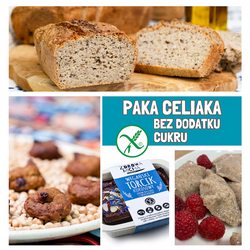 Bezglutenowa PAKA CELIAKA BEZ DODATKU CUKRU + gratis